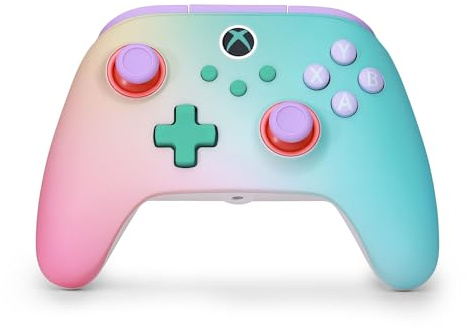 PowerA Advantage Wireless Controller for Xbox Series X|S - Beach Vibes, Officially Licensed, Hall Effects to prevent stick drift, Bluetooth Compatible, 1000Hz Polling Rate, Cloud Gaming Controller