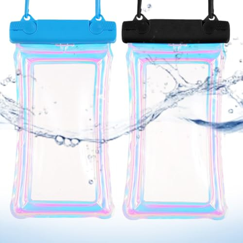 LYITZW 2 Custodia Impermeabile per Telefono, Borsa Subacquea con Aria Protettiva, Touchscreen Sensibile, Fotografia Sott'acqua, Escursionismo, Nuoto, Rafting, Compatibile con Smartphone