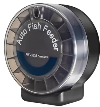 Automático para Peces Dispensador Hermético de Comida | 105 ml Electrónico de Peces Para Mascotas Interior Durante Vacaciones Tortuga Y Estanque Exterior