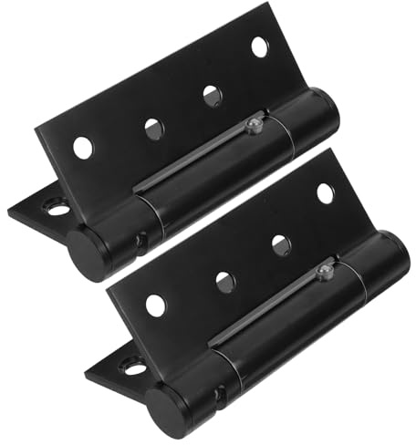 SWOOMEY Lot de 2 Pcs Charnières à Ressort Invisibles en Alliage D'aluminium pour Porte Moustiquaire, Auto-fermantes, Installation Facile pour Usage Intérieur Résidentiel