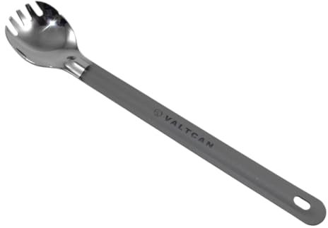 Valtcan Titan langer Griff Göffel poliert Schüssel Camping Schlüsselanhänger