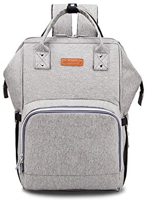 SONARIN Multifunktions Baby Wickelrucksack, Wickeltasche,Reise-Rucksack-Organizer mit Flasche isoliert Taschen,USB-Schnittstelle,Wasserdicht, Große Kapazität, Stilvoll,Ideal Geschenk