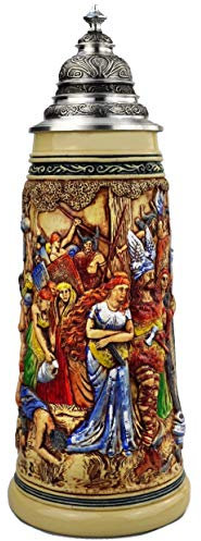 King German Beer Stein 2018 2 Liter tankard, Beer Mug, Limitaet 2018