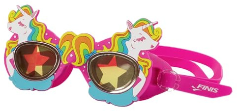 Finis Character Schwimmbrille für Kinder, Einhorn | Lustige Themenmotive, UV-Schutz, Antibeschlag-Gläser, Weiches Silikon, Robuste Verarbeitung, Bequemer Sitz