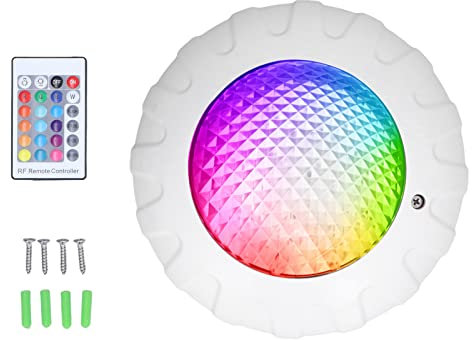 Luci per piscine a LED sommergibili per piscine fuori terra, luci per piscine remote con telecomando AC12V, RGB IP68 Luci per piscine interrate impermeabili Luci per fontane subacquee per piscine fuor