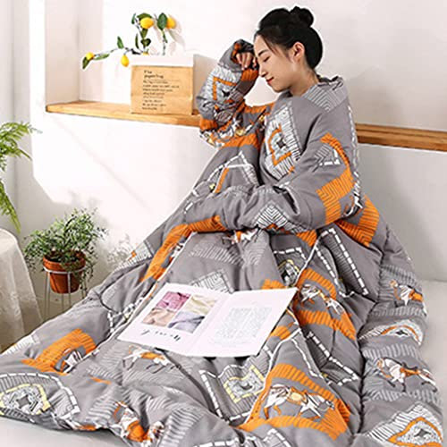 tragbare steppdecke mit ärmeln Tragbare Lounge-Decke Mit Ärmeln, Kuschelige Plüsch-TV-Decke, Sofadecke, Wickeldecke Für Winterlektüre, Arbeit (Size : 150x200cm)