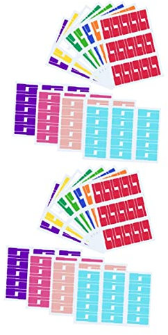 ULTECHNOVO 2 Sätze Kabeletiketten Drahtmanagement-tags Selbstklebende Elektronikkabeletiketten 200 Etiketten Einfach Zu Verwenden 12 Blätter * 2