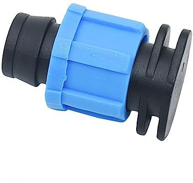 Maison de jardin Irrigation goutte à goutte bande 16mm bouchon fin plastique vis 5/8 tuyau joint d'eau serre serre goutte à goutte tuyau 16mm fermeture bouchon raccords 50 pièces Raccords de conduite