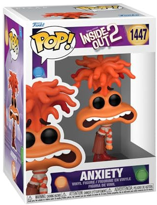 Funko POP! Disney: Inside Out 2 - Anxiety - Figura in Vinile da Collezione - Idea Regalo - Merchandising Ufficiale - Giocattoli per Bambini e Adulti - Movies Fans - Figura per i Collezionisti