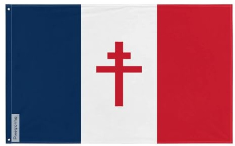 Pixelforma - Bandera de Francia libre en varios tamaños, 100% poliéster con doble dobladillo, 60 x 90 cm 2. 2 ojales izquierdos