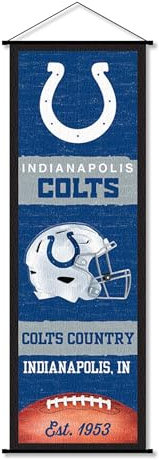 Indianapolis Colts Banner und Schriftrol-Schild