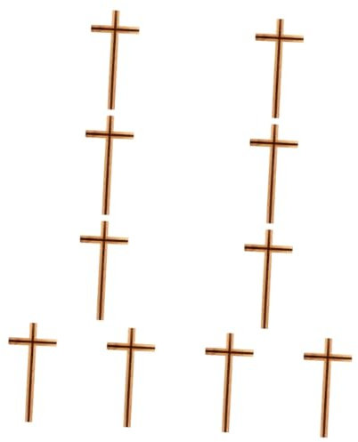 Warmhm 10stücke Kreuz Gummibaum Handgefertigtes Religiöses Wanddekor Stilvolles -kreuz Für Christliche Anlässe Und Dekoration Als Für Und Familie