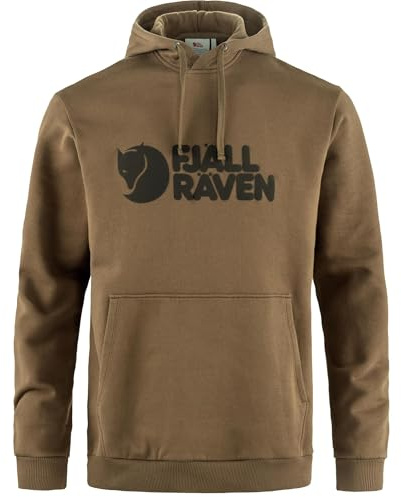 FJALLRAVEN 84144-265 Fjällraven logo huvtröja M sweatshirt herr trä brun storlek XL