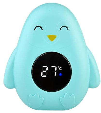 Baby-Badetemperatur-Checker – Baby-Badetemperatur-Test | LED-Anzeige Temperaturtester Sicherheit | Cartoon Pinguin Form LED Display Genaue Messung Temperatur Tester Für Mädchen