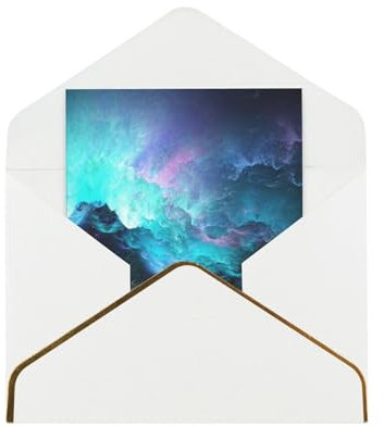 3D-Grafik, Universum, Weltraum. Das vertikale Design von Perlen-Umschlägen ist elegant und einzigartig, geeignet für Weihnachten, Geburtstage und Jubiläen