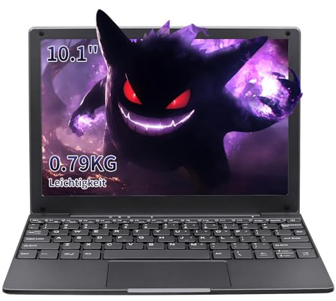 MOREPC Pequeño Mini portátil, 10,1 Pulgadas (0,79 kg), Ultra Delgado y Ligero Netbook, Celeron N4000, 8GB DDR4, Webcam, USB 3.0, niños y Adultos. (Gris, 8+512G SSD)