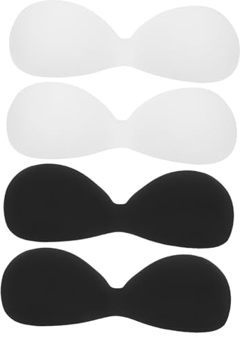 FOMIYES 4pcs Latex Cotton Breast Pad Inserts Washable Reusable Nursing Pads Cooler Insert for Sports