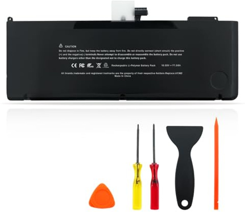 KXRSII A1382 Laptop Batería Compatible con MacBook Pro 15 Pulgadas Modelo A1286 (A principios de 2011, a Finales de 2011, A Mediados de 2012) EMC 2353-1 EMC 2417 EMC 2563 EMC 2556 10.95V 77.5Wh