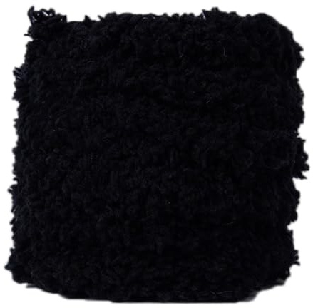 Blausky 12 Stück 15mm x 1m Plüsch Pfeifenputzer zum Basteln und Dekorieren,Lang Pfeifenreiniger aus Korallenvlies Biegeplüsch Basteldraht von Tieren Figuren und Anderen Formen,Schwarz