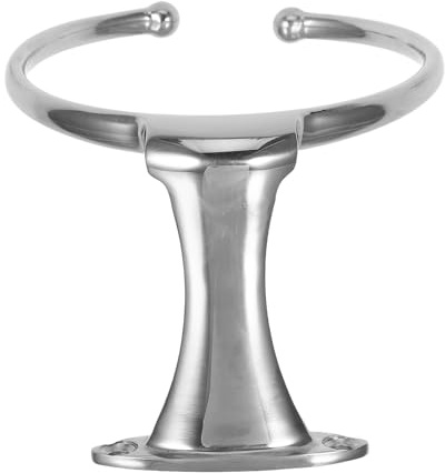 Healifty Stainless Steel Marine Cup Holder: Wall Mount Drink Holder for Boats RV Trailers Yacht Waterproof - Fits Bottles Glasses