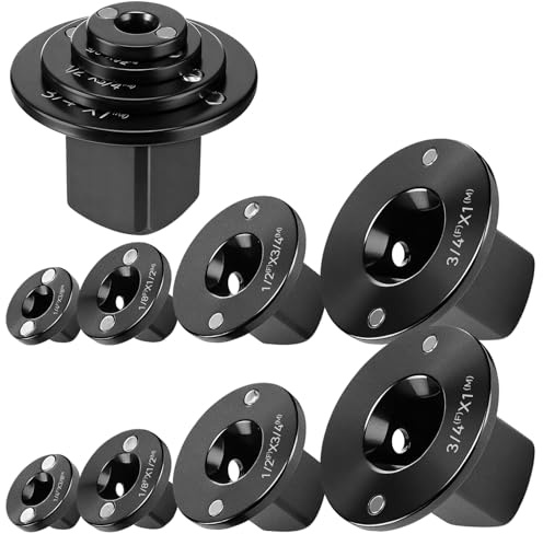 Lanties 8 Pcs Low Profile Impact Socket Adapter Set, Drive Ratchet Adapter Set (1 to 3/4, 3/4 to 1/2, 1/2 to 3/8, and 3/8 to 1/4)