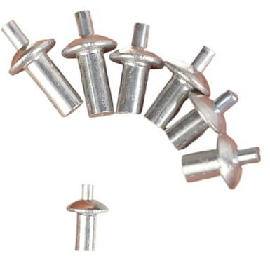100 rivetti ad espansione a percussione con testa a martello, viti autofilettanti piccole, in alluminio, elementi di fissaggio(50PCS_5X7MM)