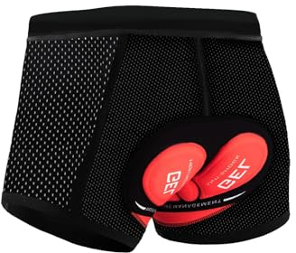 Culotte Ciclismo Hombre, 5D Acolchados Culote Ciclista Hombre Resistente a los golpes Secado rápido Transpirable Pantalon Ciclista Acolchados Calzoncillos Ciclismo para MTB Ropa Ciclismo (XL)