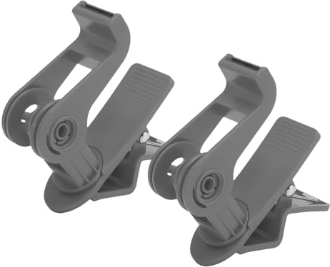 BAFOVY 2PCS Table Clamp Tape Dispenser, Non Slip Adhesive Tape Holder with 360 Degree Rotating Cutter, for Home School Workshop Warehouse (Grey)