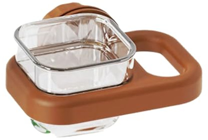 Ciotola per acqua e cibo per uccelli con clip di sicurezza, tazza trasparente per pappagalli e piccoli animali mangiatoia per uccelli ciotola per uccelli
