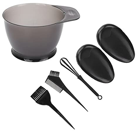 Cryfokt Kit Professionale per Colorare i Capelli per Salone, Set di Pennelli per Tinture per Capelli, Ciotola e Pettine per Creare Acconciature Delicate, per Uso Domestico e in Salone, Materiale ABS