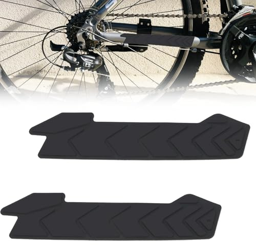 ZXNJA 2 Stück Fahrrad Kettenstrebenschutz,Kettenschutz Fahrrad,Silikon Kettenstrebenschutz MTB,Für Die Meisten Fahrräder, Kettenschutz Sicherer Schutz Vor Kratzer Und Beschädigungen