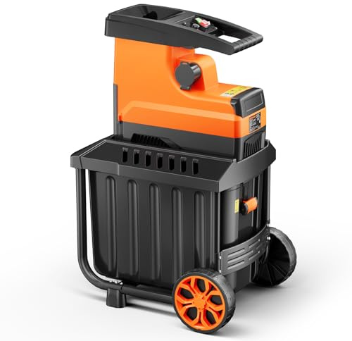 DOVAMAN GT10 APEX Broyeur de Jardin Électrique, 2800W avec Moteur Brushless, Broyage de Branches 45mm, Bac de Collecte 60L, Rouleau à 6 Dents, Protection Surchauffe, Silencieux