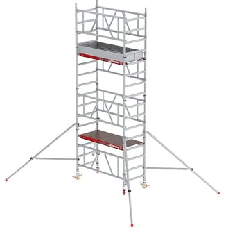 Altrex | Schnellbau-Fahrgerüst MiTOWER Plus | Holz-Plattform | Arbeitshöhe 5 m