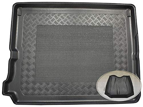 ZentimeX Z3264621 Antirutsch Kofferraumwanne fahrzeugspezifisch + Klett-Organizer (Laderaumwanne, Kofferraummatte)