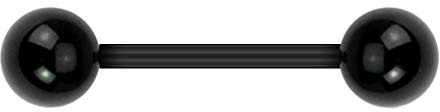 Paula & Fritz® Zungen-Piercing Stab Piercing Straight Barbell Acryl flexibel