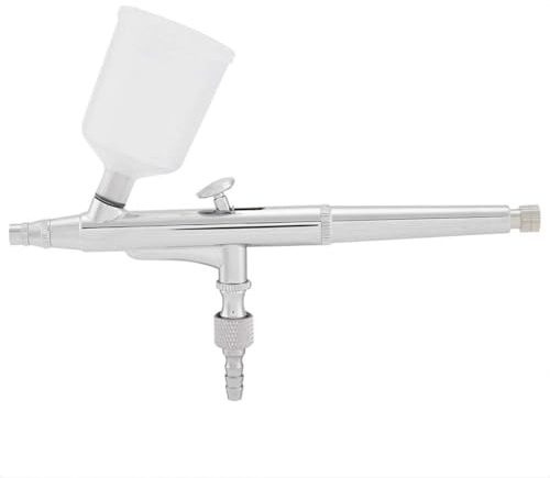 Airbrush System Kit Multifunktions DualA ction Airbrush Kit Nadel Große Kapazität Tasse Spritzpistole Malen Kunst Werkzeuge für Nail Art Beauty Kuchen verzieren Tattoo(0.3mm)