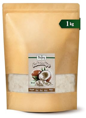Biojoy BIO Kokoschips getrocknet, ungesüßt und ungeröstet, 1 kg | ungeschwefelt, ohne Zuckerzusatz