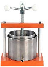 Pressoir à vis 2.1 litres inox - TOM PRESS