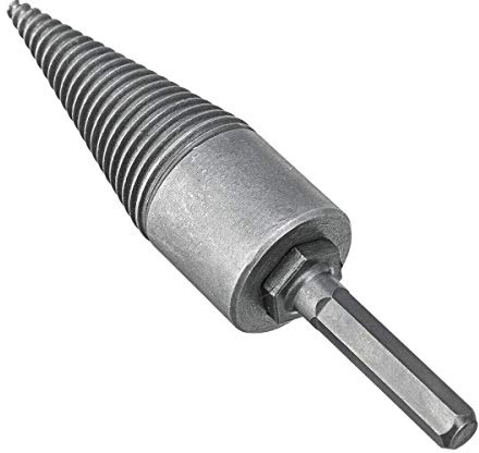 Firewood Log Splitter Wood Splitter Drill,Heavy Duty Drill Screw Cone Driver,Portable Wood Cut Tool for Hand Drill Stick (Hex Shank)