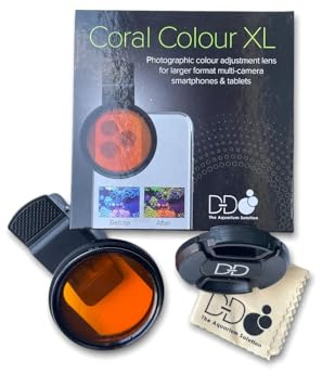 D-D Coral Colour Viewer Lens XL Phone Camera Attachment - Orange 52mm Color Correcting Filter - Glass, Plastic