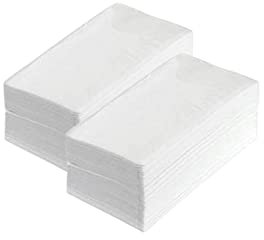 Serviettes en cellulose blanches pliées en 1/8, 12 x 8,5 cm, pour bistro, casse-croûte, restauration, restauration de tissus, compatibles avec les distributeurs Cabanaz (Barista 2 x 250 pièces)