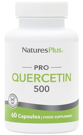 NaturesPlus PRO Quercetin Capsules 500 mg - High Strength, Easy to Swallow, One a Day - Vegan, Gluten Free - 60 Capsules