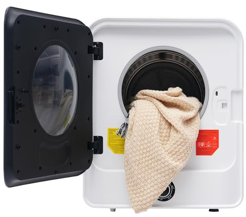 SèChe-Linge éLectrique à Air Extrait 830 W/3 Kg, SèChe-Linge à Poser Ou Mural Cinq Programmes De SéChage Disponibles 830 W
