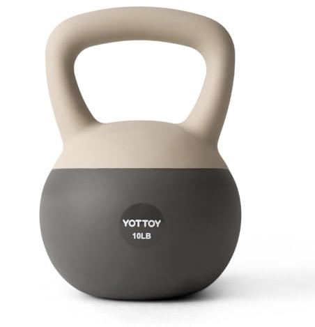 YOTTOY Soft Kettlebells, 10 lb kettlebell with Anti-Slip Base & Impact-Resistant Design - Perfect for Strength Training Kettlebells Weightlifting, Personal Training