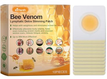 Bee Venom Schlankheits Pflaster, Bienengift Schlankheitspflaster Abnehmen Pflaster Bienengift Bienengift Lymphdrainage Patch Körperkurven, Körperformungs-Aufkleber für Damen und Herren