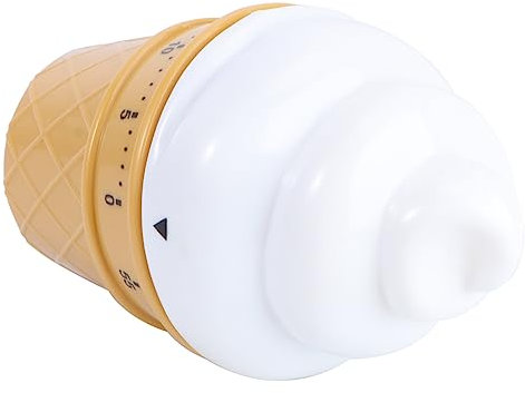 Ciieeo Kitchen Timer Mechanical Ice Shaped Learning Timer Reminder for Cooking Baking Ice Cream