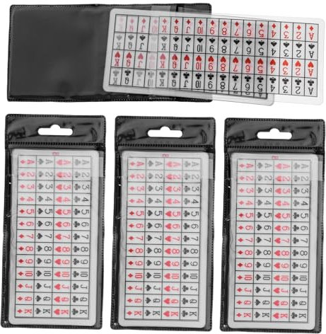 VICASKY 4sätze Poker Gimmick Karten Für Interaktive Zaubertricks Und Partyspielkarten Für Magische Unterhaltung Bei Spielen Feiern Und Veranstaltungen