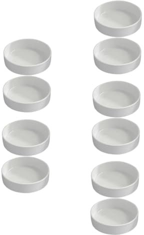 BESPORTBLE 10pièces Soucoupe Céramique pour Pots De Assiettes De Drainage Épaisses pour Plantes Intérieur Et Bonsaïs Compatible avec Types De Pots Terre Cuite Et Céramique