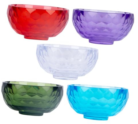 PACKOVE 5stücke Schüssel zum Anrühren von Gesichtsmasken aus Acryl Schale für Hautpflegeprodukte Mischschüsseln für Diy-gesichtsmasken Schlammmaskenhalter Leicht zu Zufällige Farbe