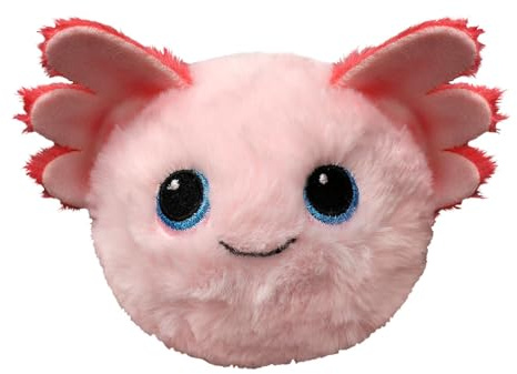 TY Beanie Bouncers - Gill l'Axolotl rosa med blå ögon, mjuka studsande djur alla att samla på, T83068